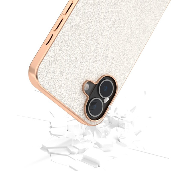 ABEEL Mobilskal till iPhone 16 Plus Electroplating Kantskydd Grå