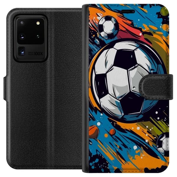 Pung Taske til Samsung Galaxy S20 Ultra med fodbolde