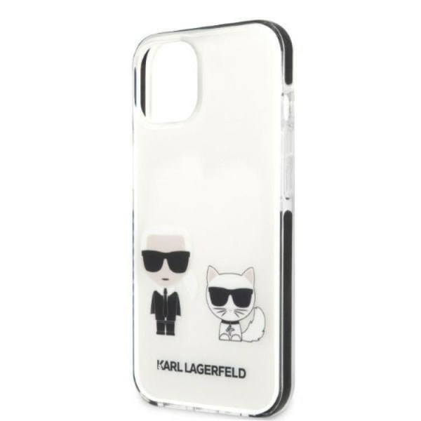 Karl Lagerfeld iPhone 13 mini Skal Karl & Choupette - Vit