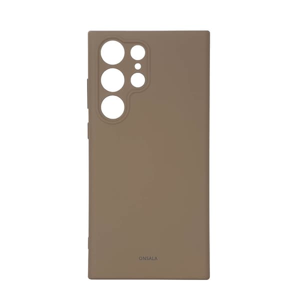 ONSALA Galaxy S23 Ultra 5G Etui Silikone - Sort Brun