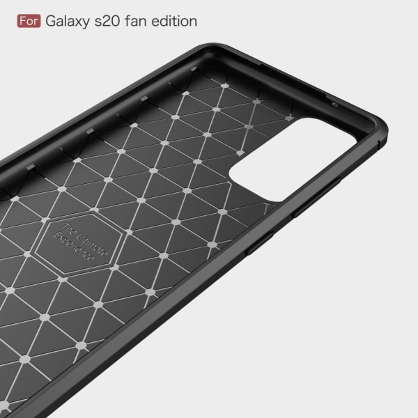 Carbon Fibre Mobilskal Galaxy S20 FE - Svart Svart