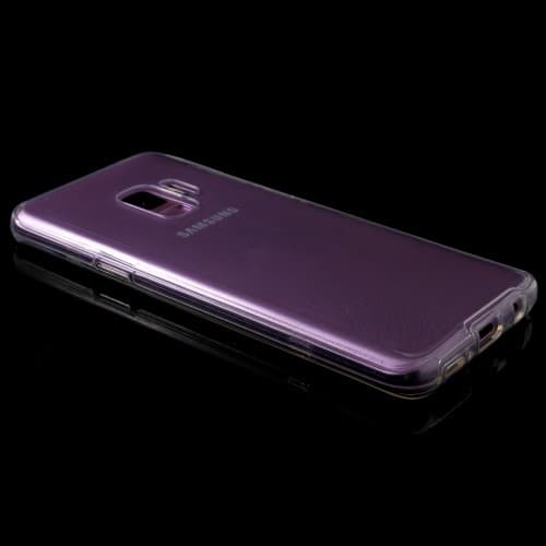 Touchable Front + Back TPU Mobilskal till Galaxy S9 - Clear Transparent