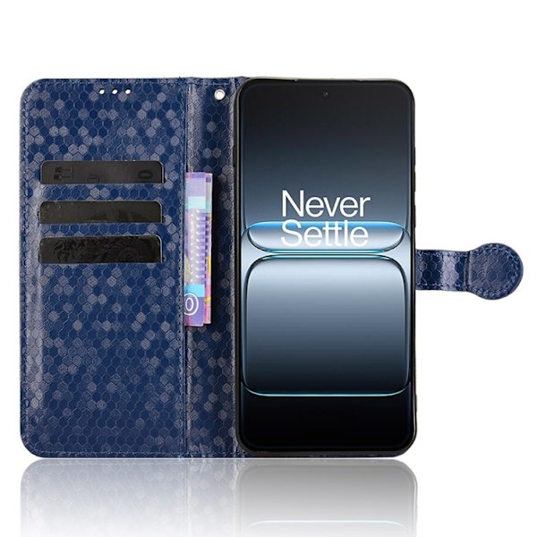 OnePlus Nord 5 Plånboksfodral Dot Pattern Imprint - Mörkblå Blå