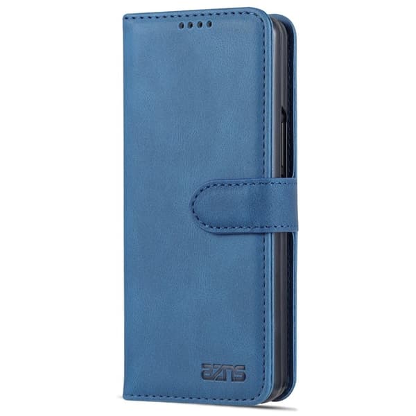 AZNS Samsung Galaxy Z Fold3 Plånboksfodral Konstläder - Blå