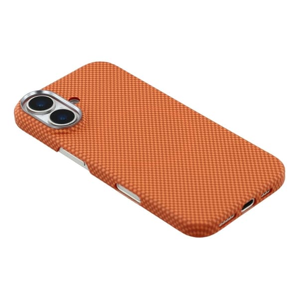 Mobilskal till iPhone 17 MagSafe Carbon Fiber - Orange