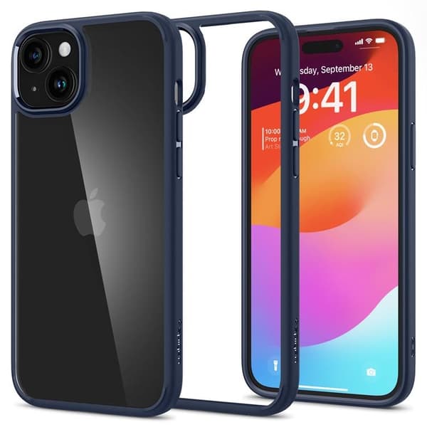 Spigen Mobilskal till iPhone 15 Plus Ultra Hybrid - Navy Blå Blå