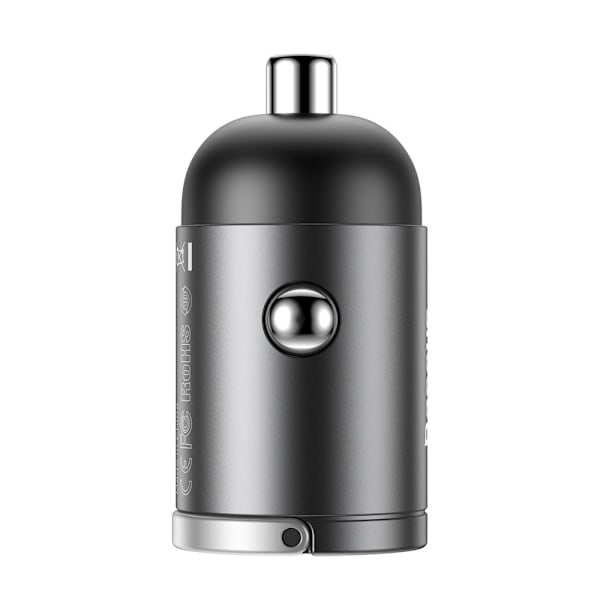 Baseus Tiny Star Mini snabb Billaddare USB Port 30W Grå grå