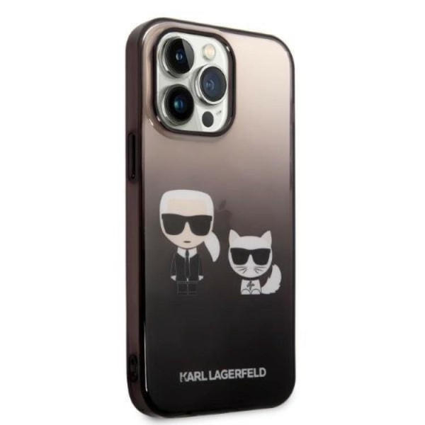 Karl Lagerfeld iPhone 14 Pro Case Gradient Iconic Karl & Choupet