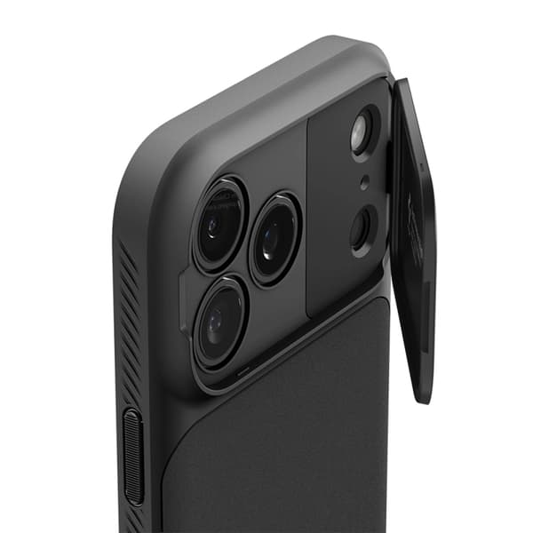 Spigen Mobilcover til iPhone 17 Pro Max MagSafe Optik Armor - Sort Svart