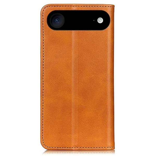 iPhone Air Plånboksfodral Äkta läder - Brun Brun