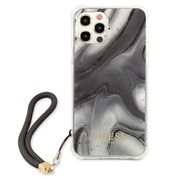 Guess iPhone 12 Pro Max -kuori Marble Collection - Harmaa Grey