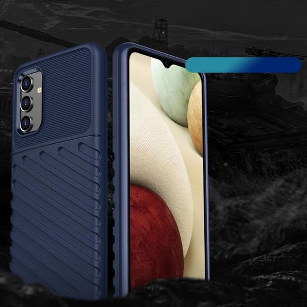 Thunder Flexible Armored Skal Galaxy A13 5G - Blå Blå