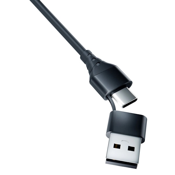 3mk 3i1 USB-A til USB-C Lightning microUSB-kabel 1,5 m Black