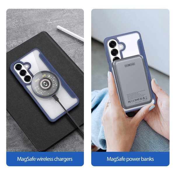 Dux Ducis Mobilskal för Samsung Galaxy S26 Magnetiskt Konstläder - Blå