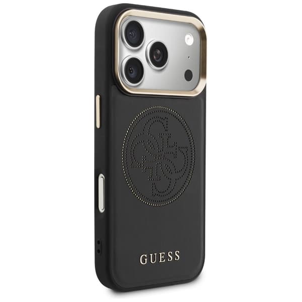 Guess Mobilskal För iPhone 17 Pro Max MagSafe  Perforated 4G - Svart