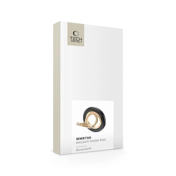 Tech-Protect Ringholder Magsafe MMR700 Lamano Magnetisk - Sort/Guld Svart