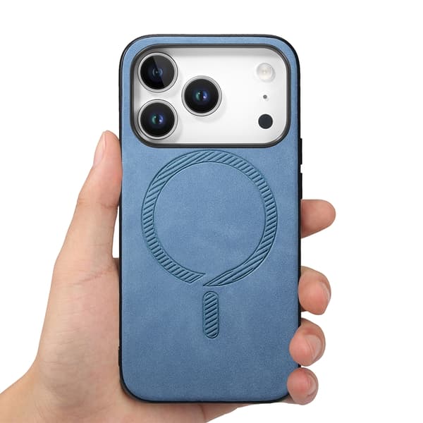 Mobilskal till iPhone 17 Pro Max MagSafe Skin-touch - Blå Blå