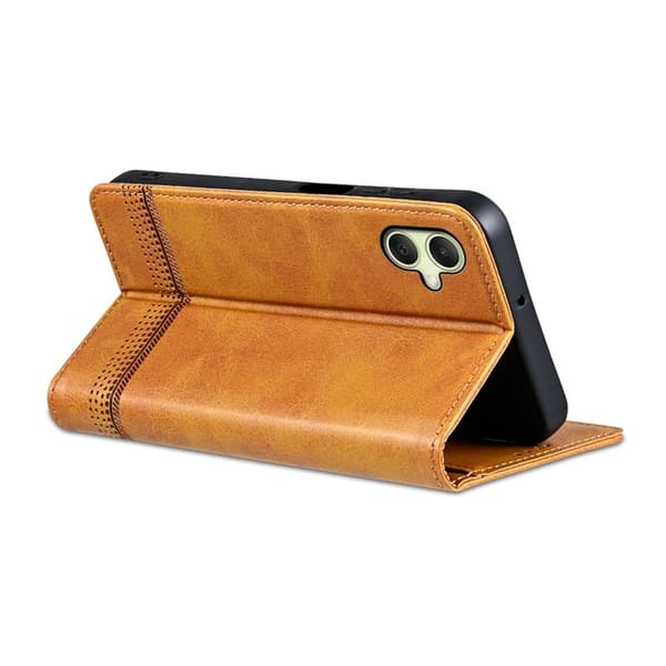 AZNS Samsung Galaxy A06 Plånboksfodral i Konstläder - Brun