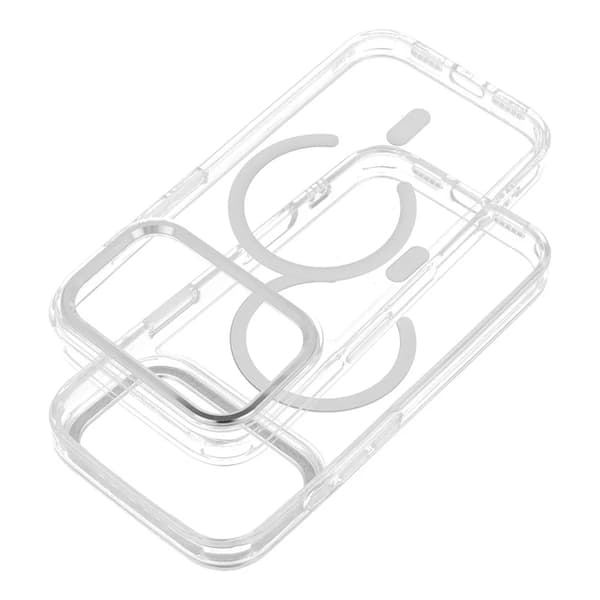 Telefontaske til iPhone 17 Pro Max MagSafe Frame Clear Hybrid - Klar Transparent