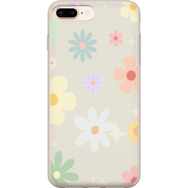 Mobilskal till Apple iPhone 8 Plus med fejdande blommor