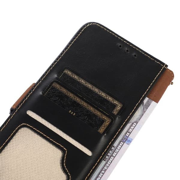 ABEEL Samsung Galaxy S26 Ultra Plånboksfodral Äkta Läder RFID Skydd - Svart