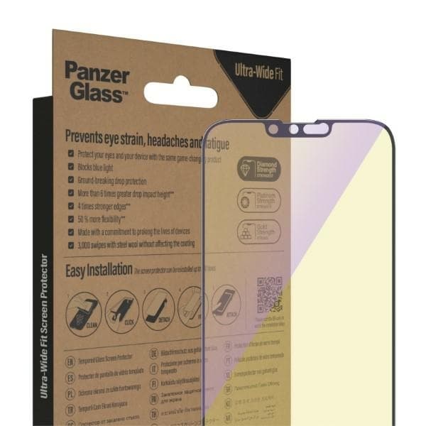 PanzerGlass iPhone 14/13 Pro Max Skärmskydd Anti-blue light - Transp