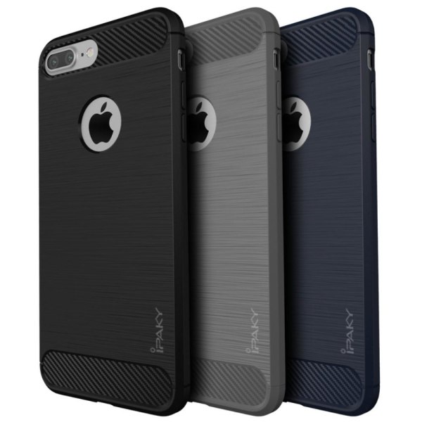 TPU iPaky -kuori iPhone 7 Plus -puhelimelle - harmaa Grey