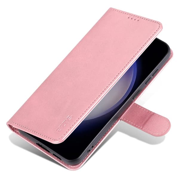 AZNS Samsung Galaxy S23 FE Plånboksfodral Slim Konstläder - Roséguld