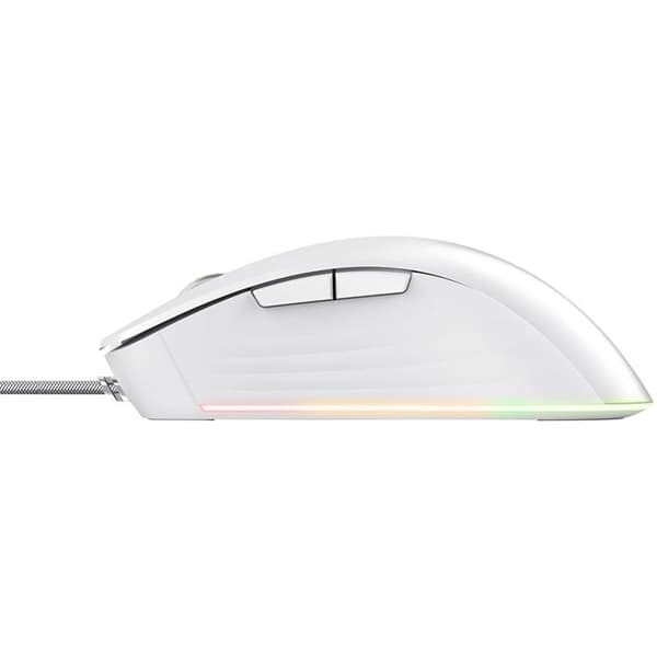 TRUST Gamingmus Ybar+ GXT 924 - Vit Vit