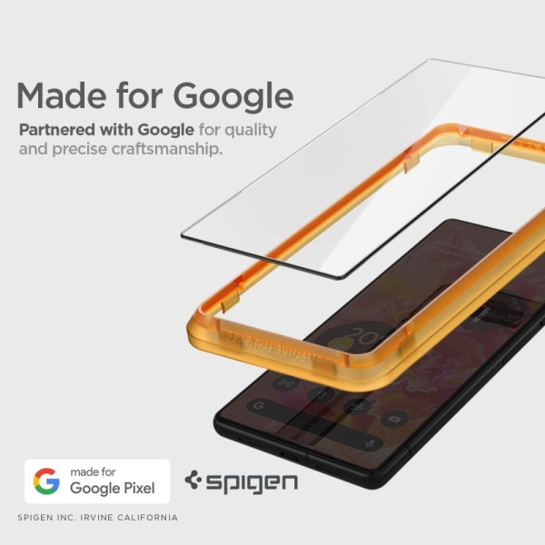 Spigen [2-PACK] Google Pixel 7 Skærmbeskytter i hærdet glas Alm Glas.t