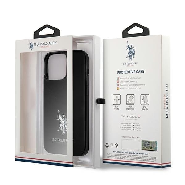 US Polo Horses Logo Skal iPhone 13 Pro Max - Svart Svart