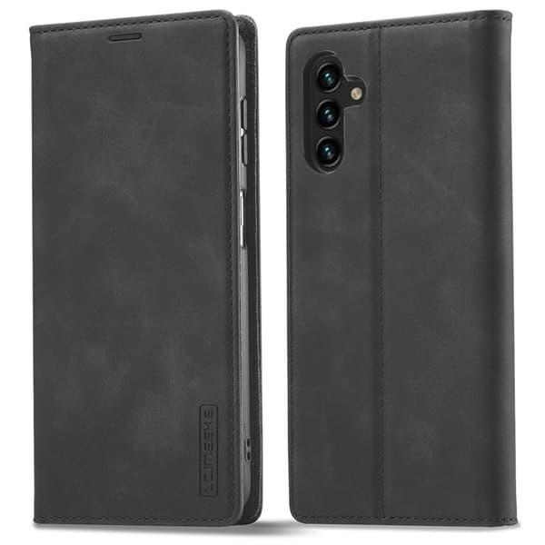 LC.IMEEKE Samsung Galaxy A54 5G Plånboksfodral Konstläder - Svart