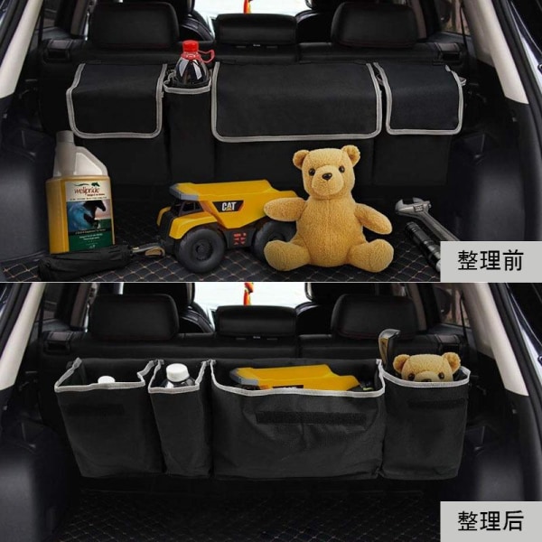 Förvaring för bilens bagageutrymme - Svart