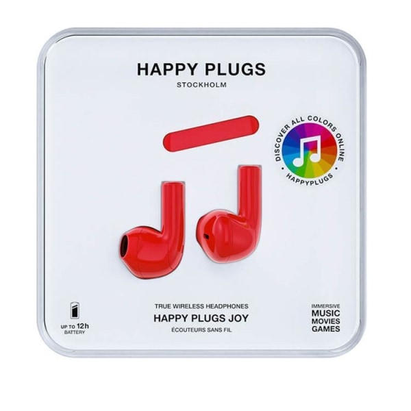 Happy Plugs Joy Hovedtelefon In-Ear TWS - Rød