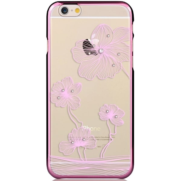 Comma BaksideSkal till Apple iPhone 6 / 6S  - Rosa Blommor Rosa