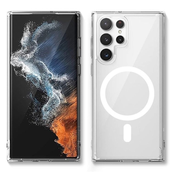 BOOM Galaxy S24 Ultra Mobilskal Magsafe Slim TPU - Clear