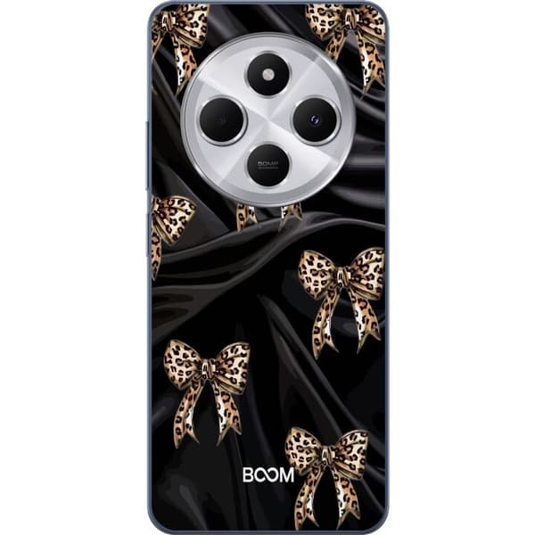 Telefontaske til Xiaomi Redmi 14C med Leopard Sløjfe