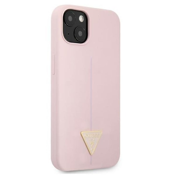 Guess iPhone 13 mini Skal Silicone Triangle - Lilla