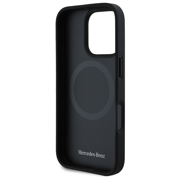 Mercedes Mobilskal till iPhone 16 Pro Max MagSafe Textured Plain Läder