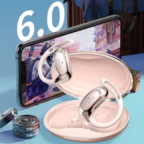 HTC Trådlösa Bluetooth Hörlurar Ear Hook NE35 Svart