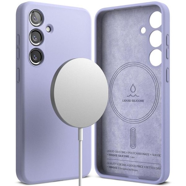 Ringke Galaxy S24 Mobilcover Magsafe Silikone - Lavendel