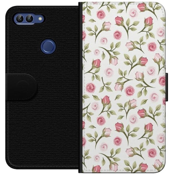 Pungcover til Huawei P smart med Blomstret
