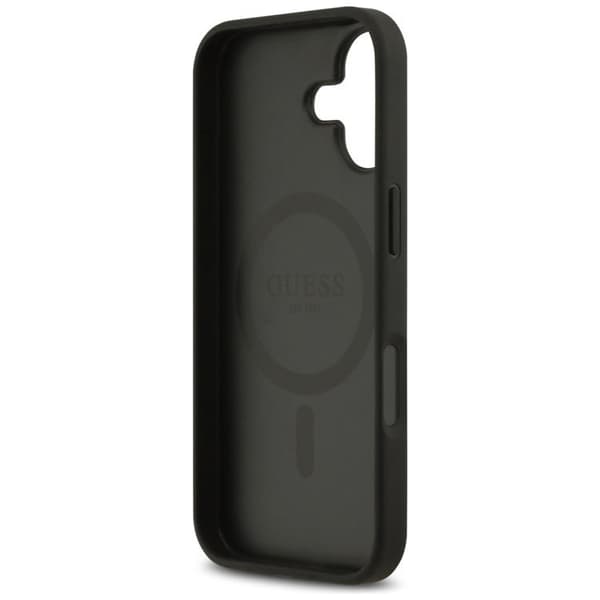Guess telefontaske til iPhone 17 MagSafe 4G Circle Classic Logo - Sort Svart