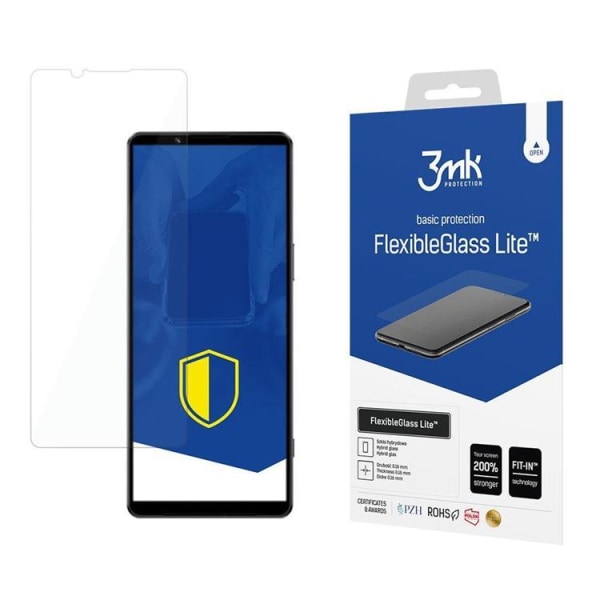 3MK Sony Xperia 1 IV Härdat Glas Skärmskydd Flexible Lite