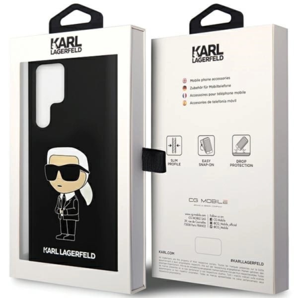 Karl Lagerfeld Galaxy S24 Ultra Mobilskal Silikon Ikonik - Svart