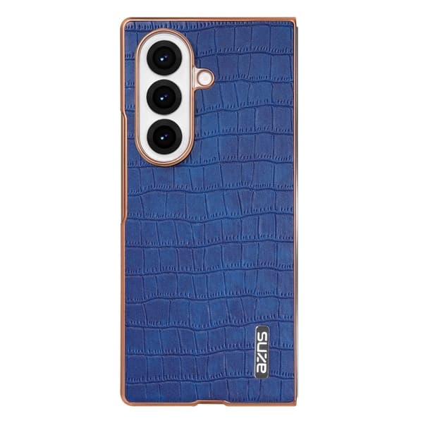 AZNS Samsung Galaxy Z Fold7 Plånboksfodral Konstläder - Blå Blå