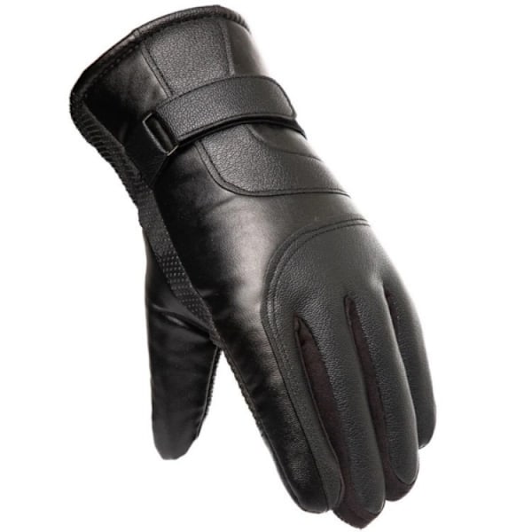 Insulated Mobil Touchvantar/Handskar i PU-läder För Herr (M/L) - Svart Svart