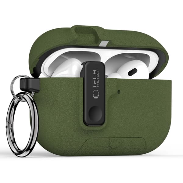 Tech-Protect Apple Airpods Pro 3 Skal Slim Hook - Olive Grön Grön