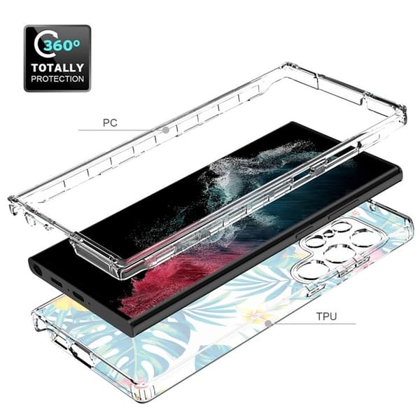 Galaxy S23 Ultra Skal Pattern Printing - Plantain Leaf Flerfärgad