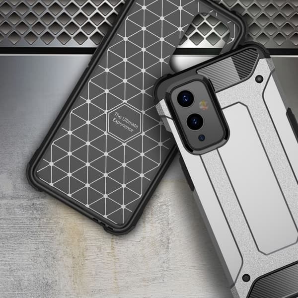 Hybrid Armor -suojakotelo Oneplus 9 - Musta Black